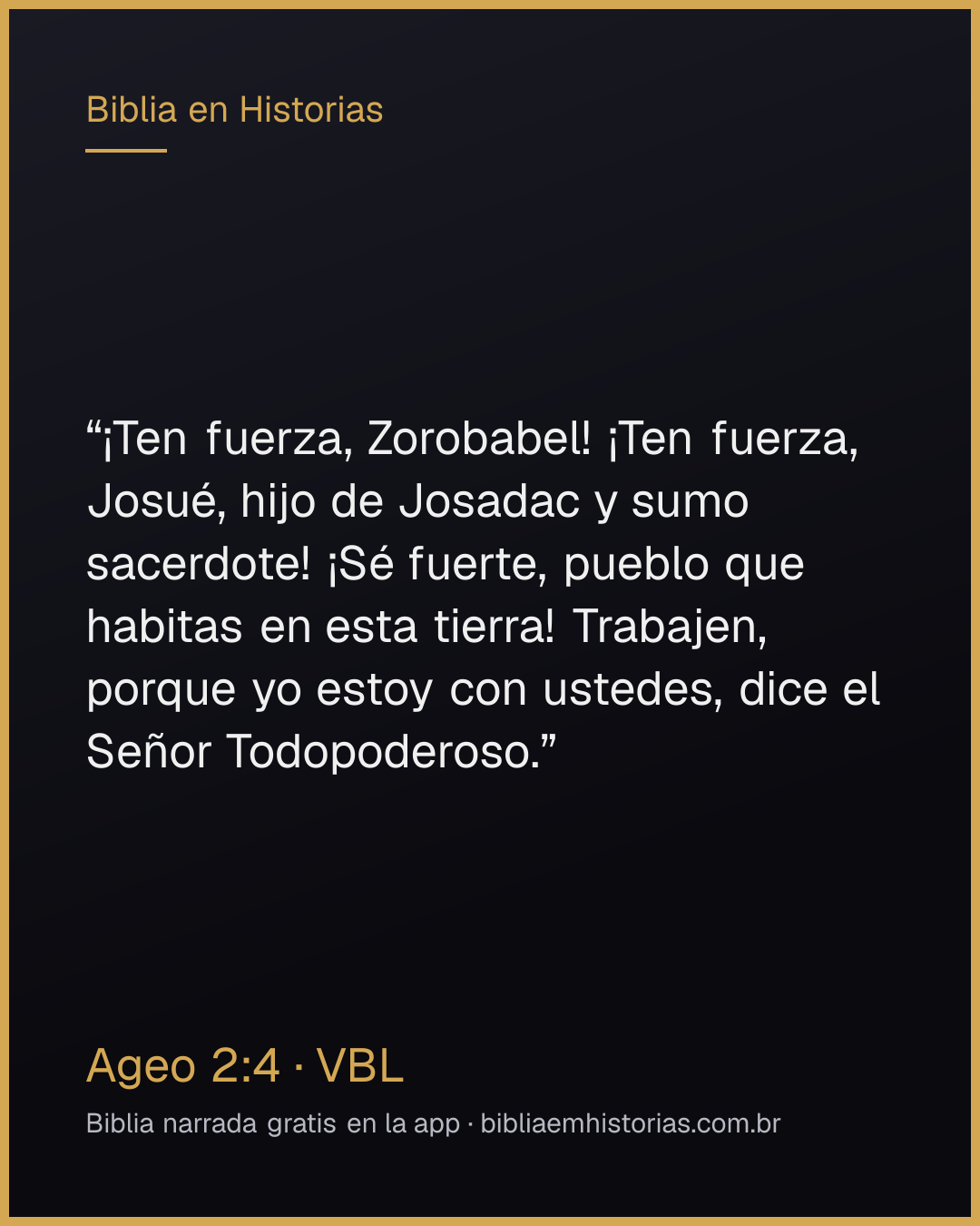 Imagen del versículo Ageo 2:4 para compartir