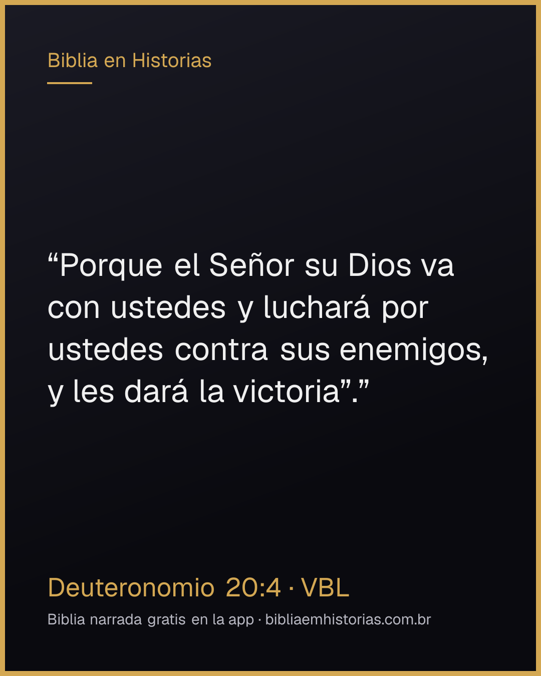 Imagen del versículo Deuteronomio 20:4 para compartir