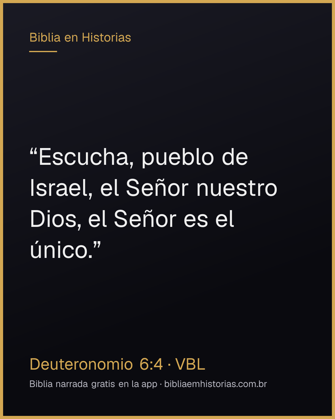 Imagen del versículo Deuteronomio 6:4 para compartir