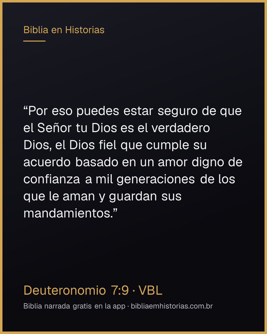 Imagen del versículo Deuteronomio 7:9 para compartir