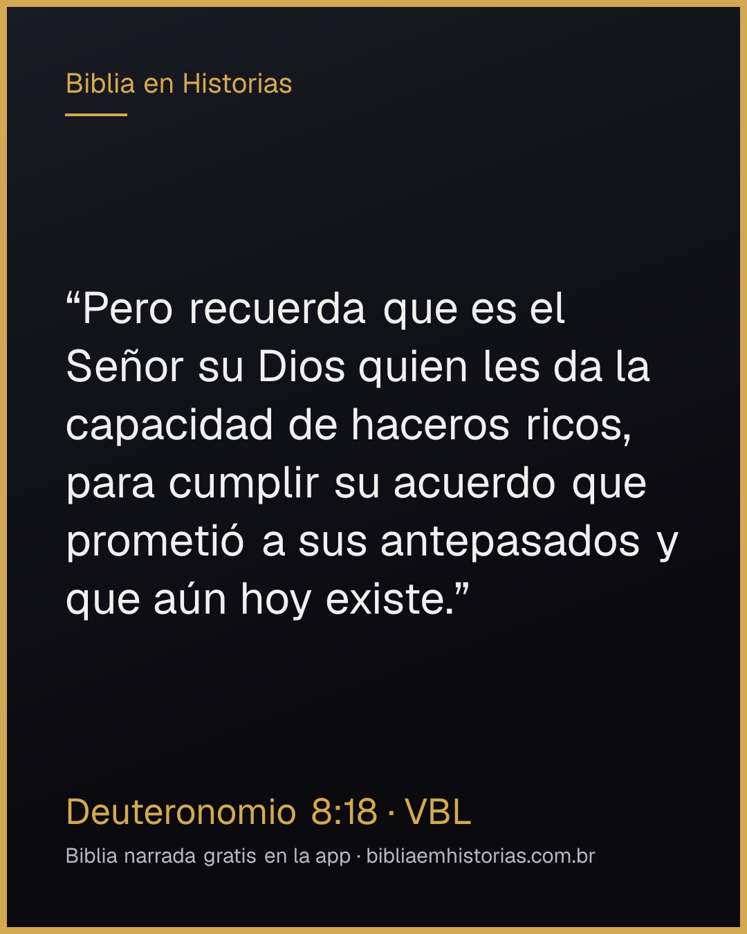 Imagen del versículo Deuteronomio 8:18 para compartir