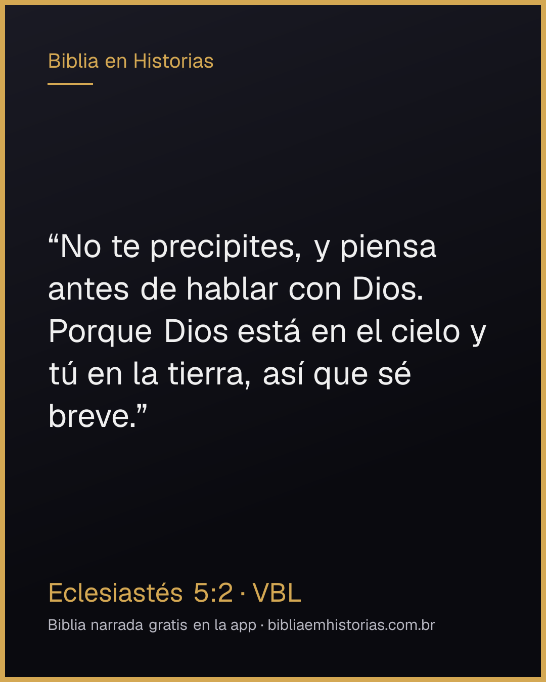 Imagen del versículo Eclesiastés 5:2 para compartir