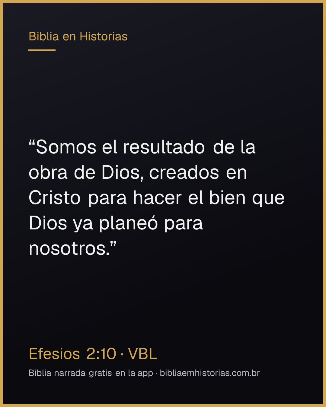 Imagen del versículo Efesios 2:10 para compartir