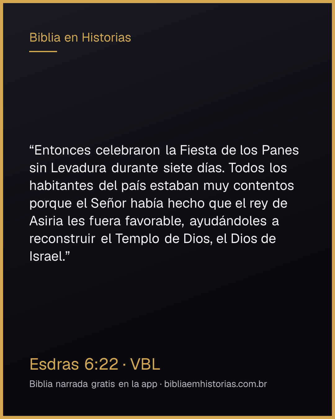 Imagen del versículo Esdras 6:22 para compartir