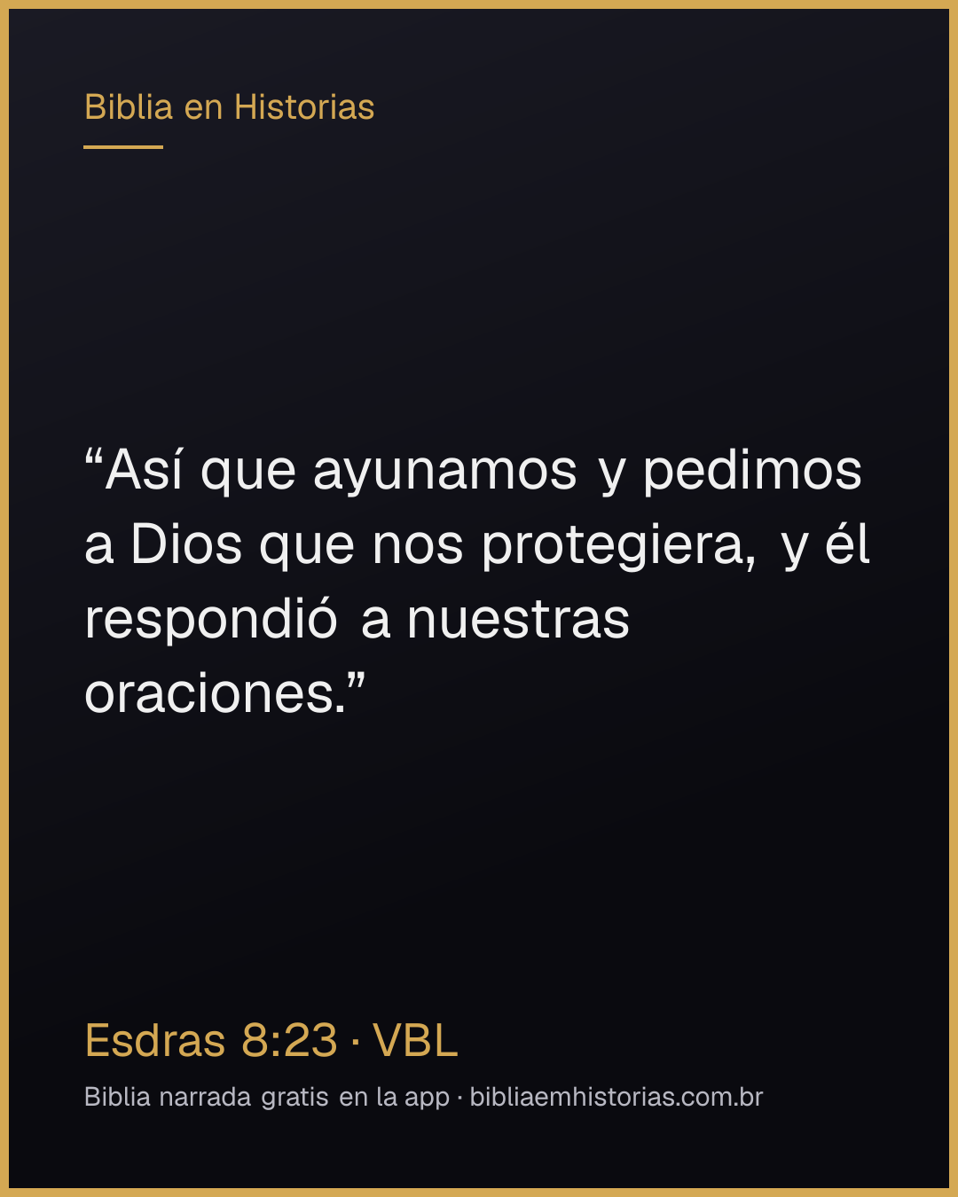 Imagen del versículo Esdras 8:23 para compartir