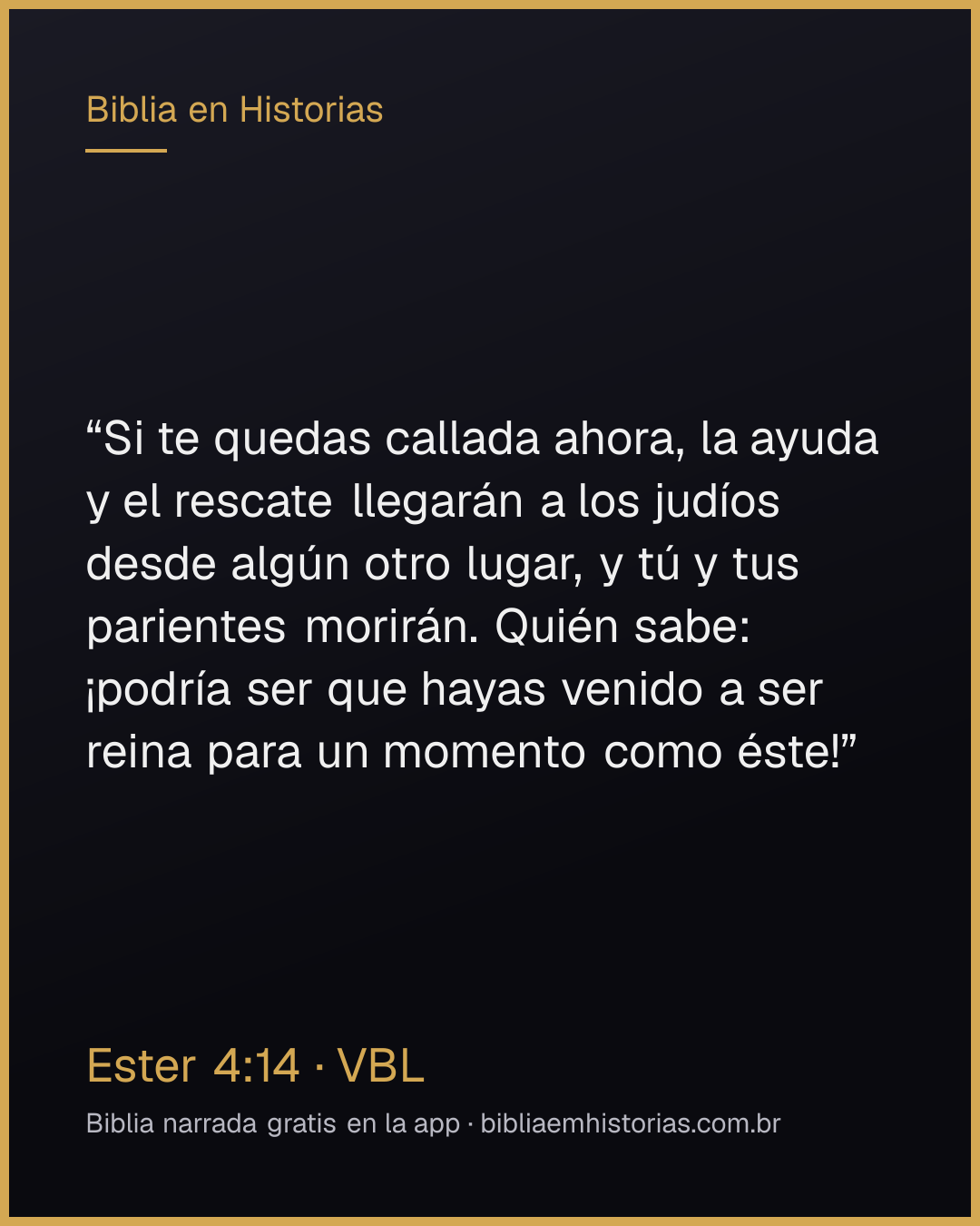 Imagen del versículo Ester 4:14 para compartir