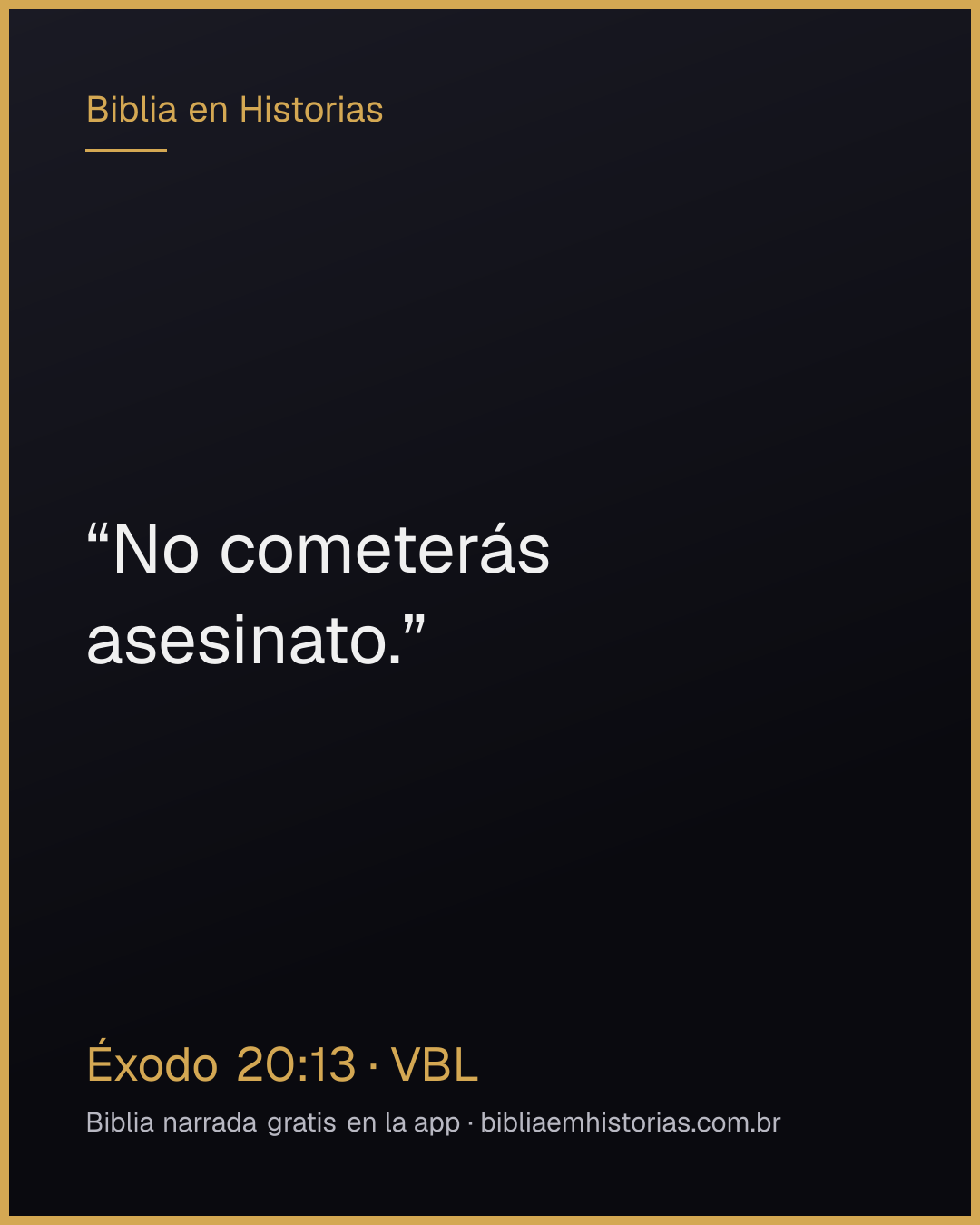 Imagen del versículo Éxodo 20:13 para compartir