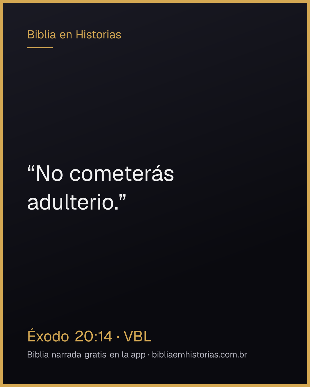 Imagen del versículo Éxodo 20:14 para compartir
