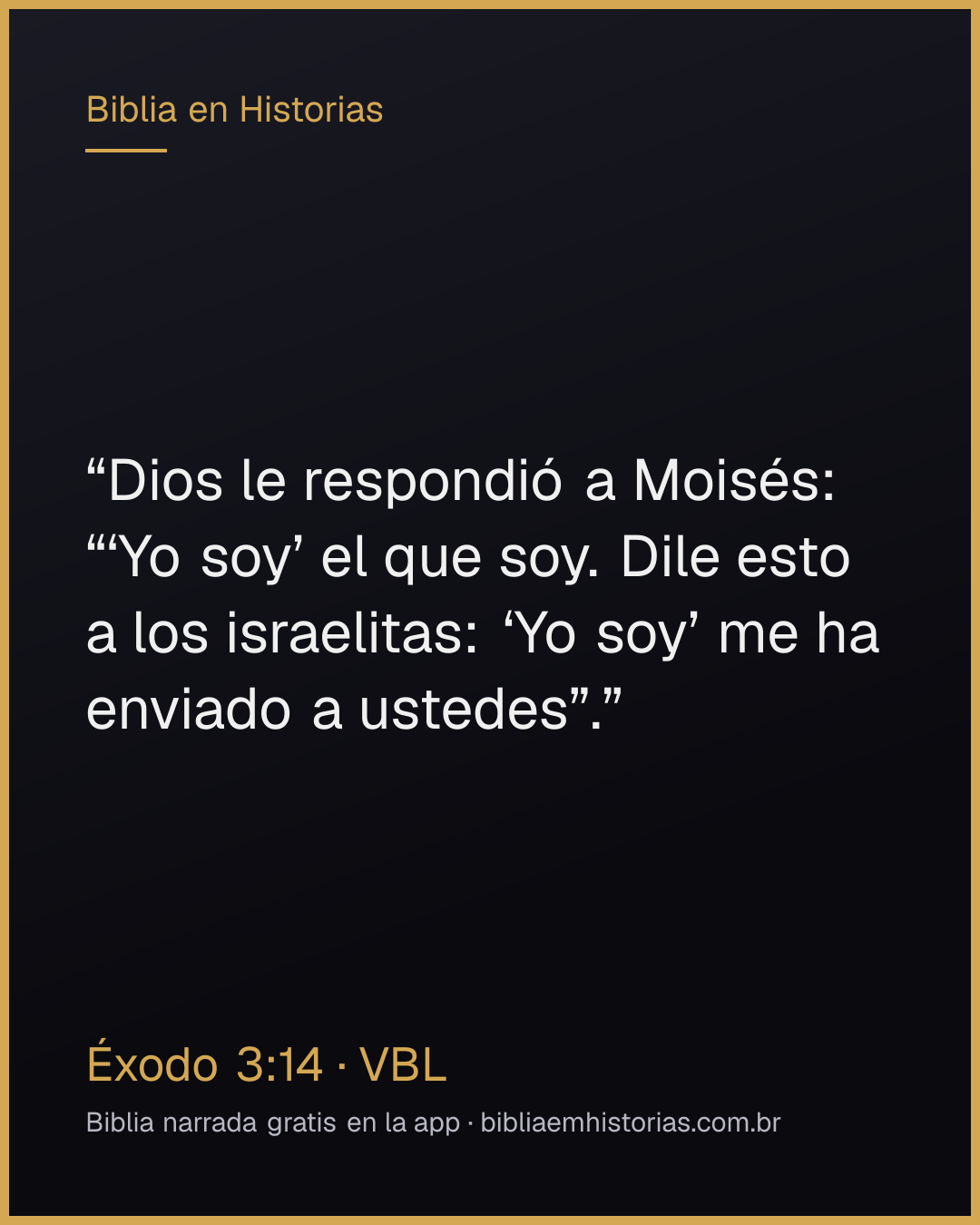 Imagen del versículo Éxodo 3:14 para compartir
