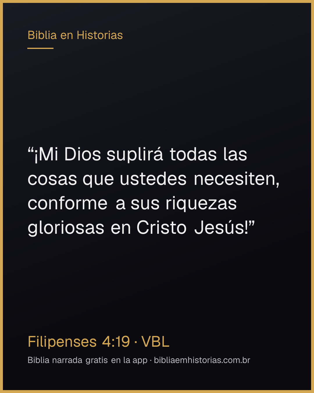 Imagen del versículo Filipenses 4:19 para compartir