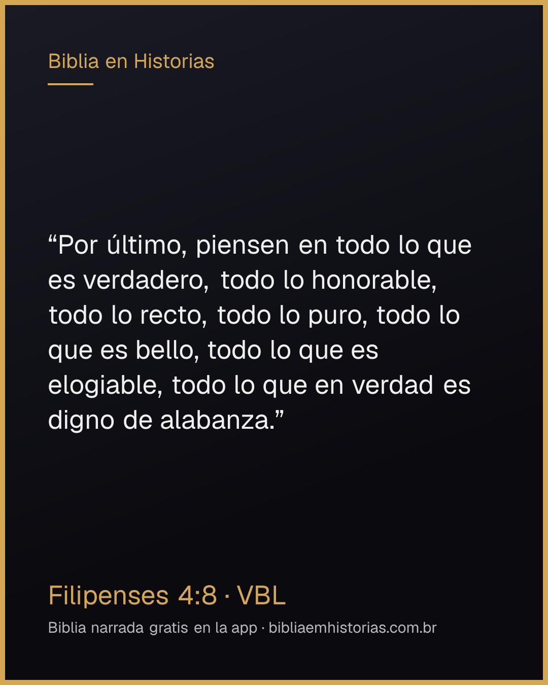 Imagen del versículo Filipenses 4:8 para compartir