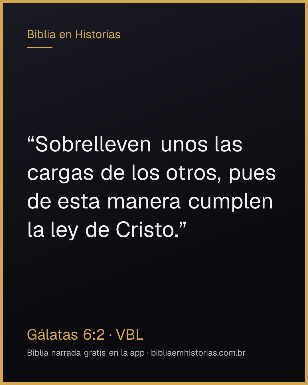 Imagen del versículo Gálatas 6:2 para compartir