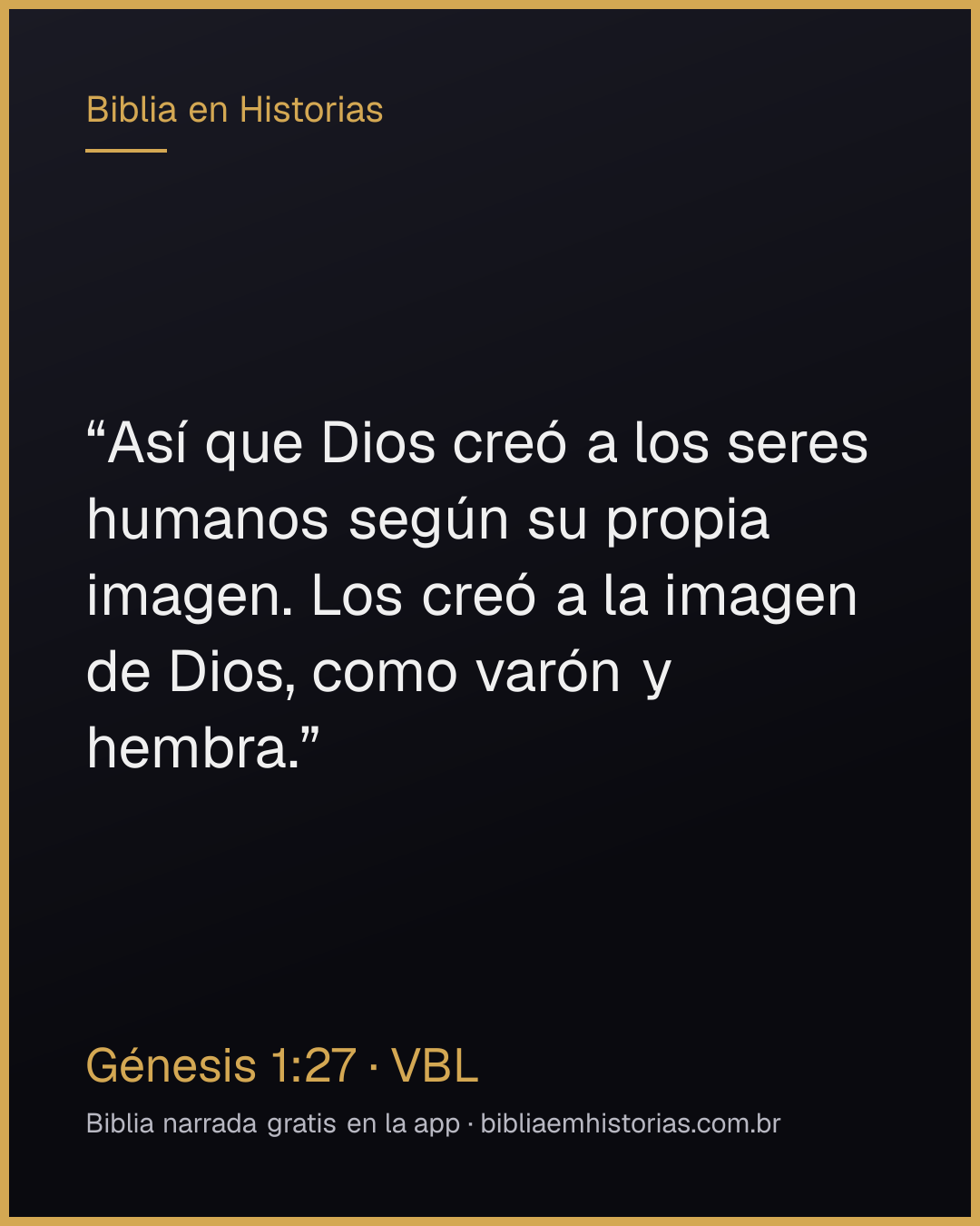 Imagen del versículo Génesis 1:27 para compartir