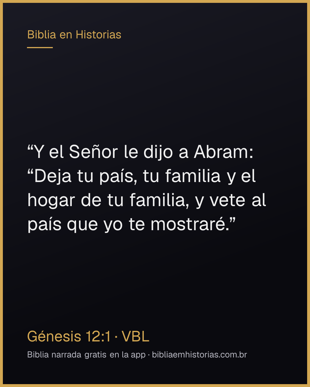 Imagen del versículo Génesis 12:1 para compartir