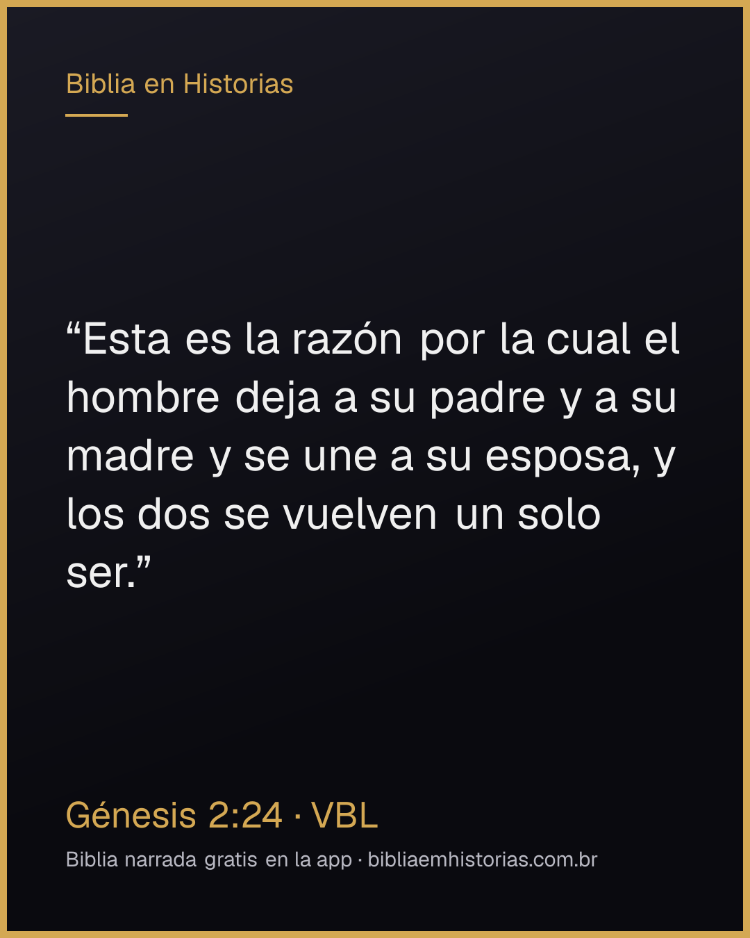 Imagen del versículo Génesis 2:24 para compartir