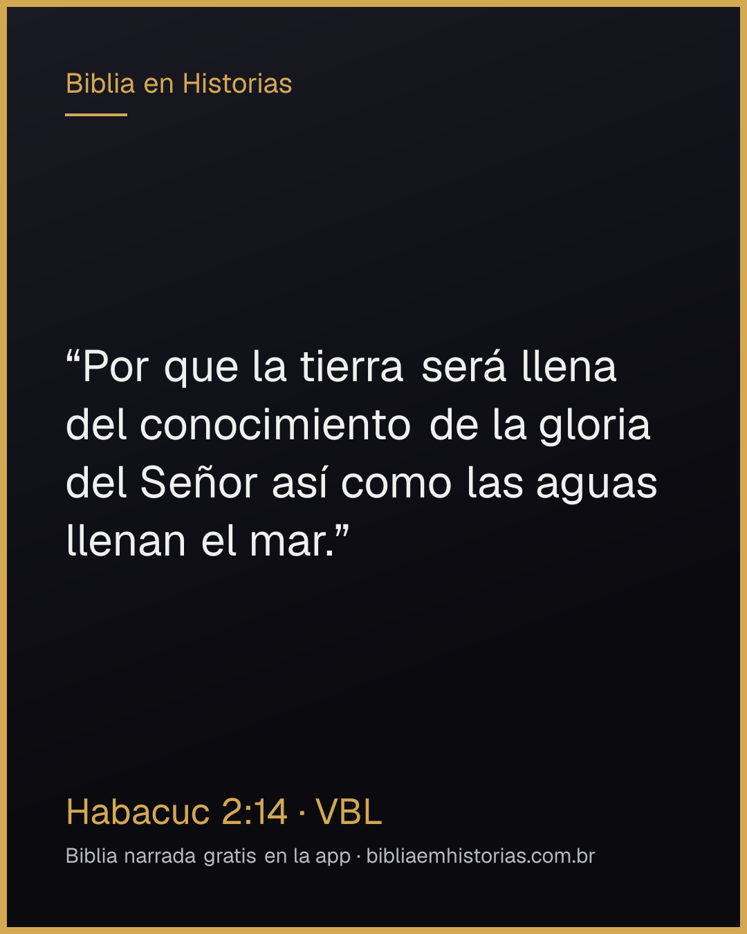 Imagen del versículo Habacuc 2:14 para compartir