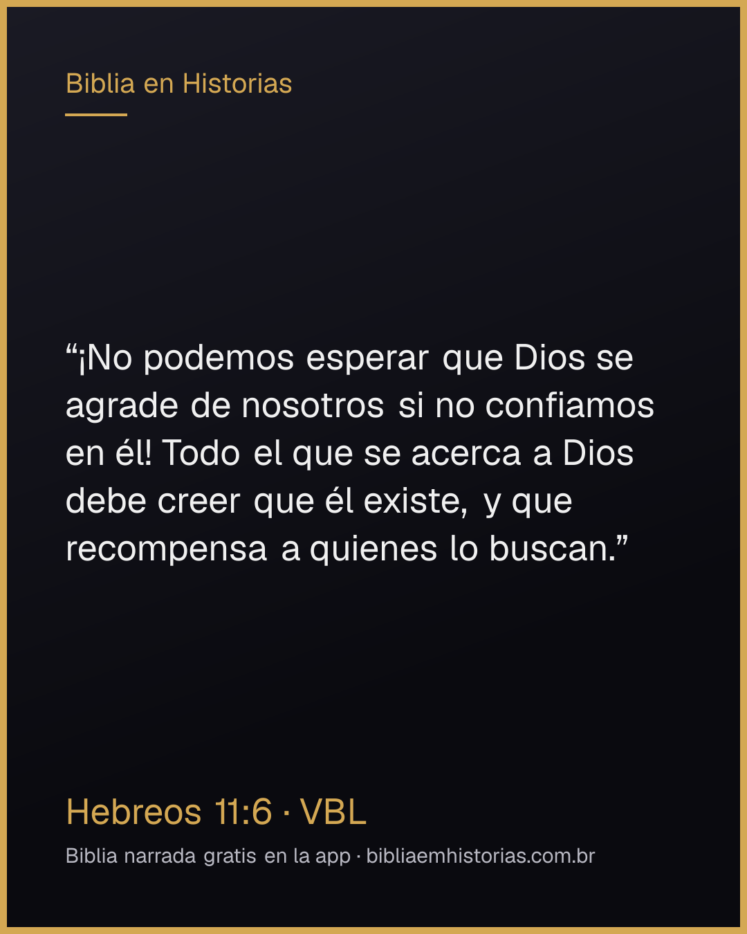 Imagen del versículo Hebreos 11:6 para compartir