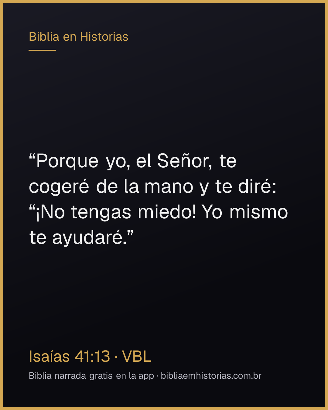 Imagen del versículo Isaías 41:13 para compartir