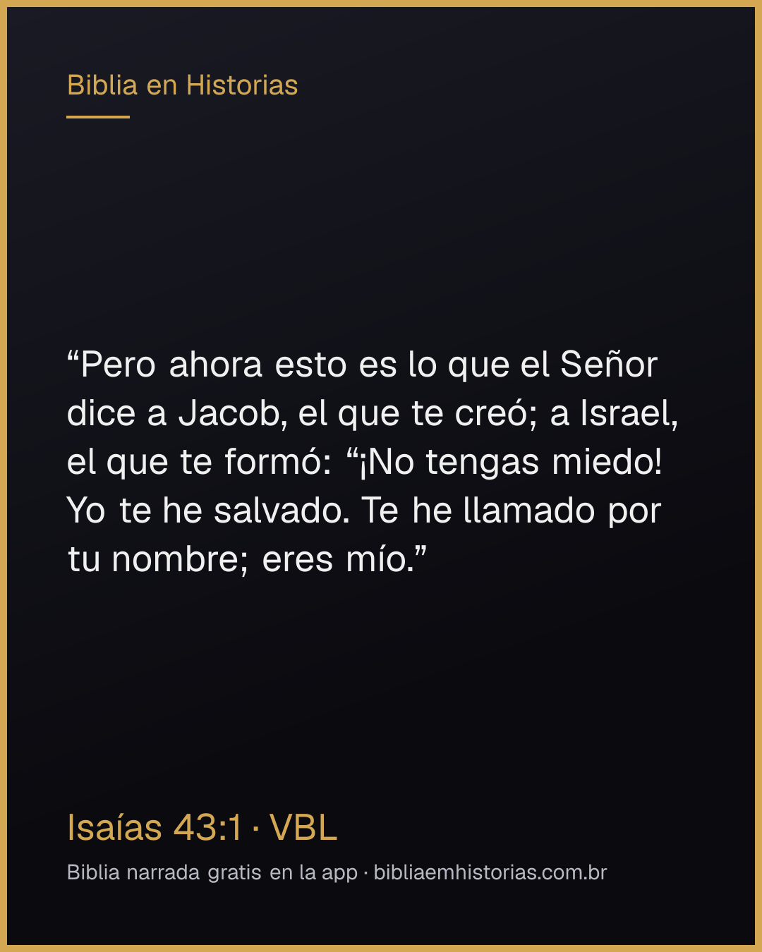 Imagen del versículo Isaías 43:1 para compartir