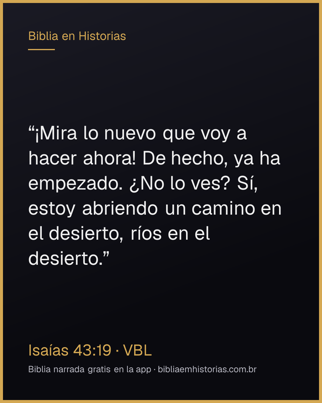 Imagen del versículo Isaías 43:19 para compartir