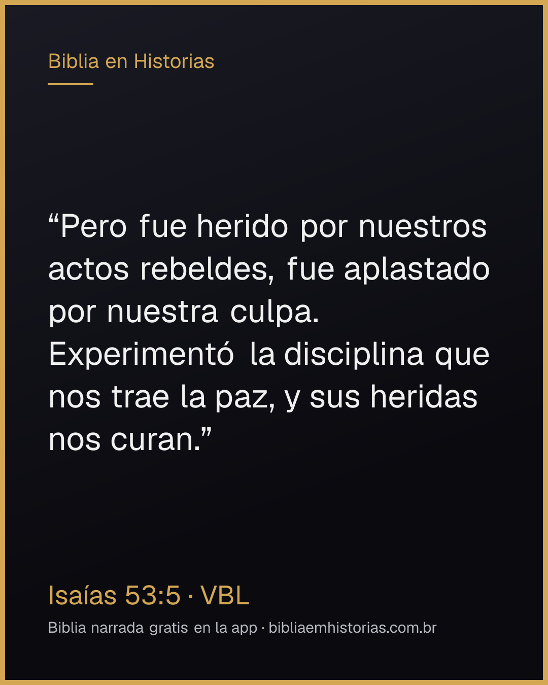 Imagen del versículo Isaías 53:5 para compartir