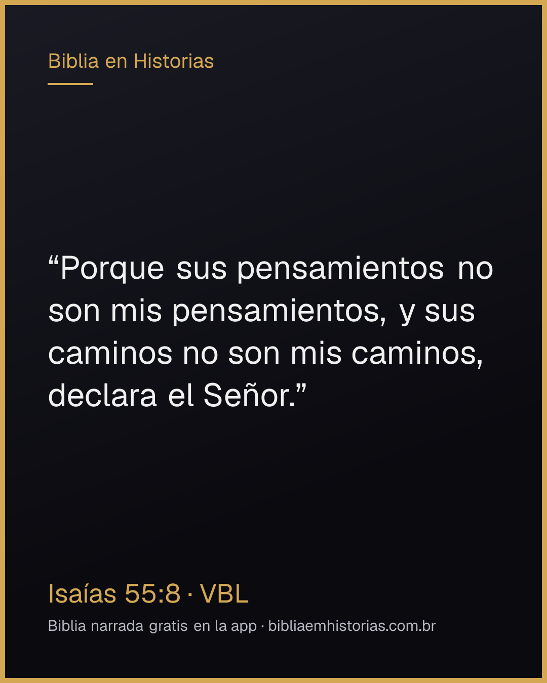 Imagen del versículo Isaías 55:8 para compartir