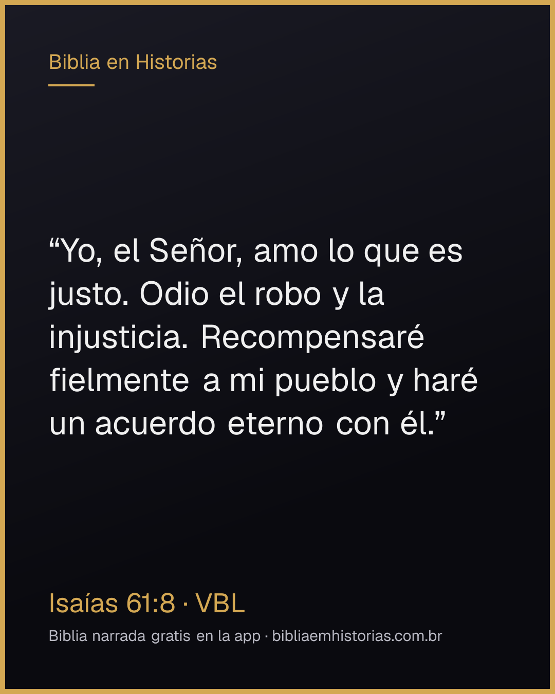 Imagen del versículo Isaías 61:8 para compartir