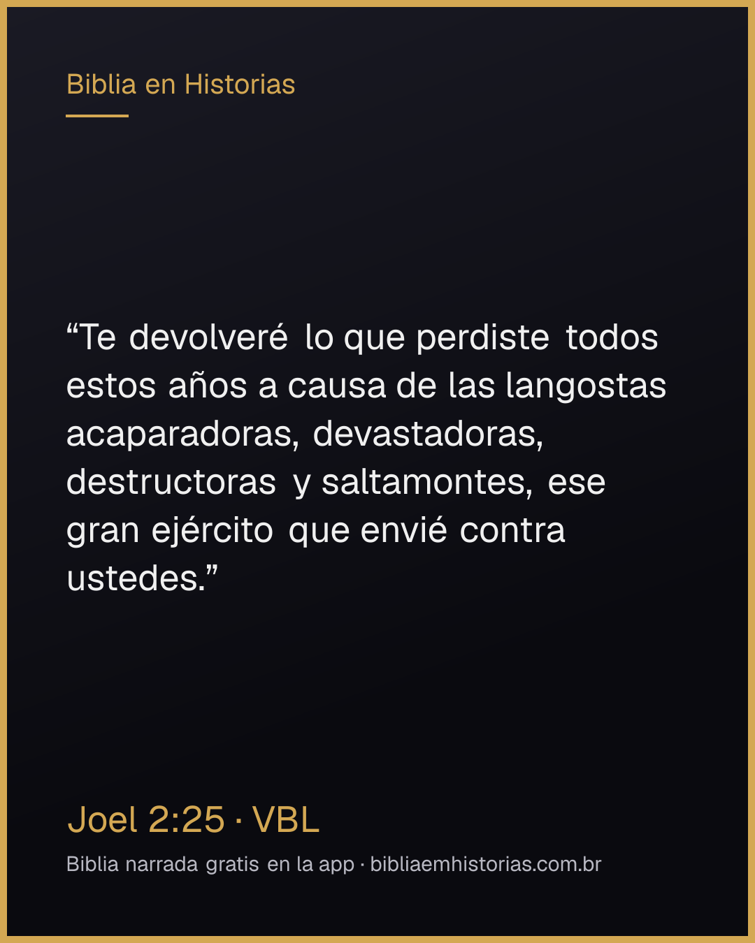 Imagen del versículo Joel 2:25 para compartir