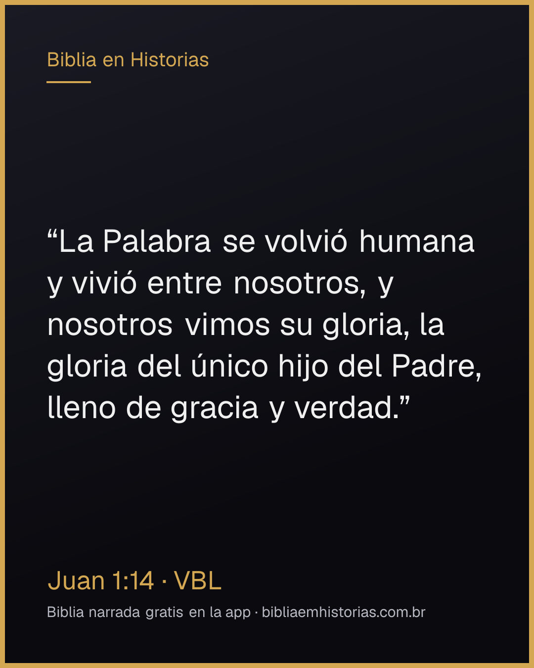 Imagen del versículo Juan 1:14 para compartir