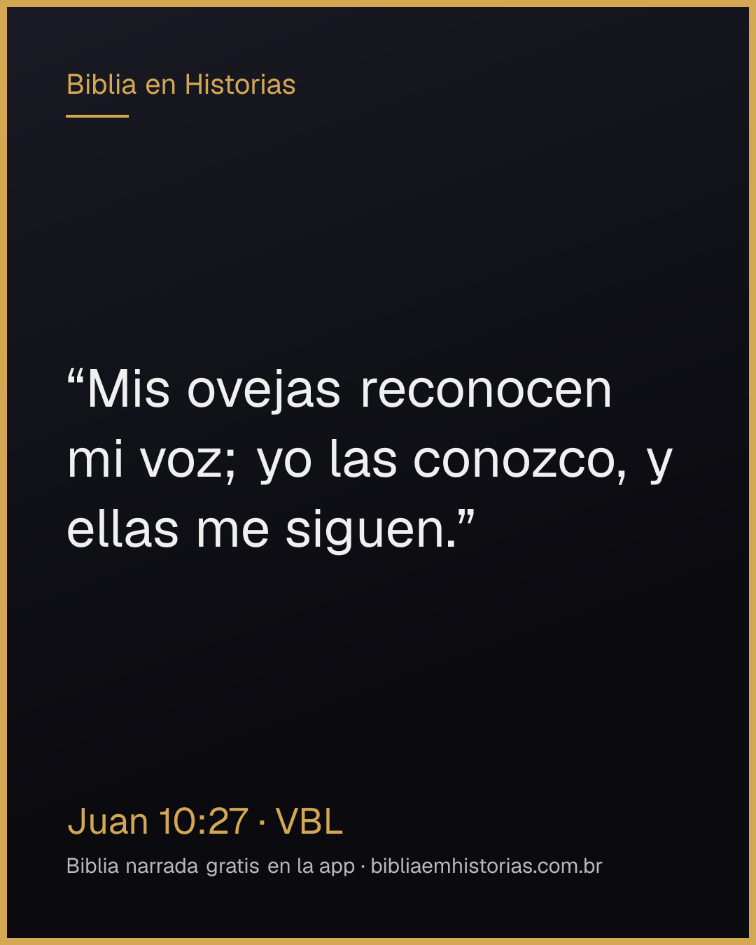 Imagen del versículo Juan 10:27 para compartir