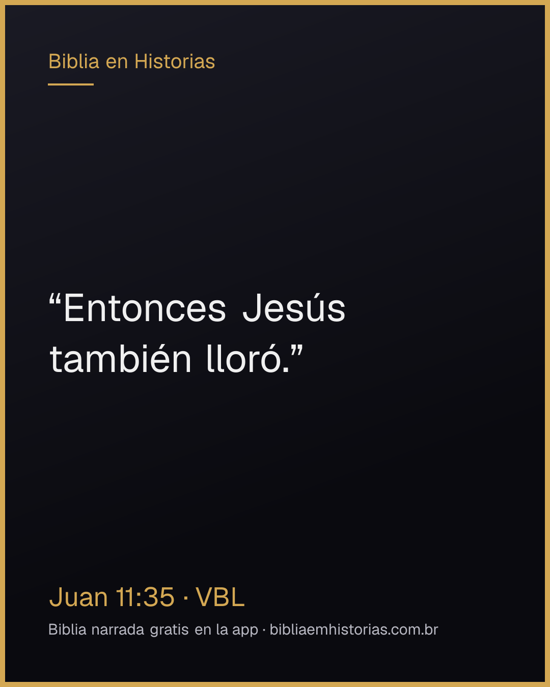 Imagen del versículo Juan 11:35 para compartir