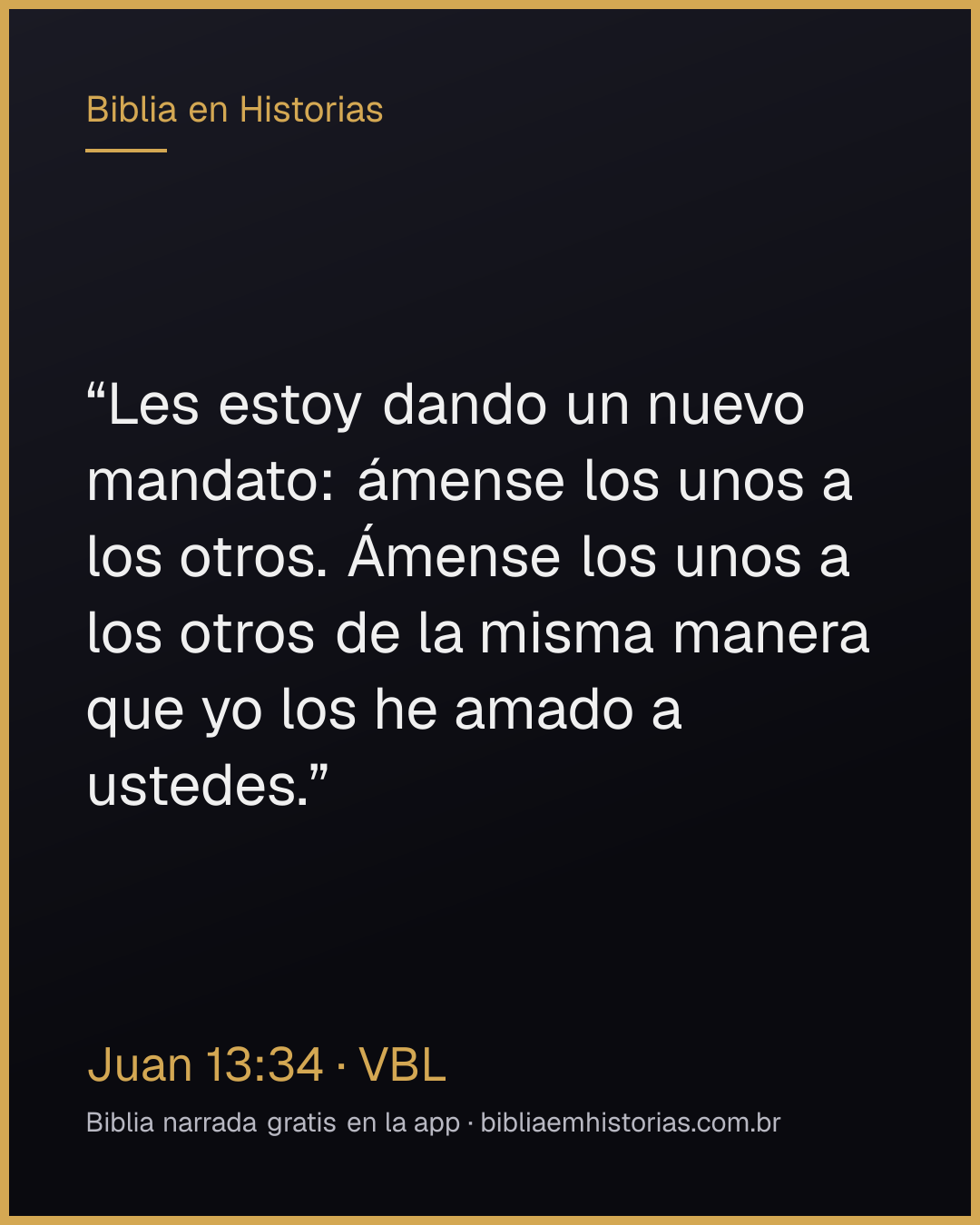 Imagen del versículo Juan 13:34 para compartir