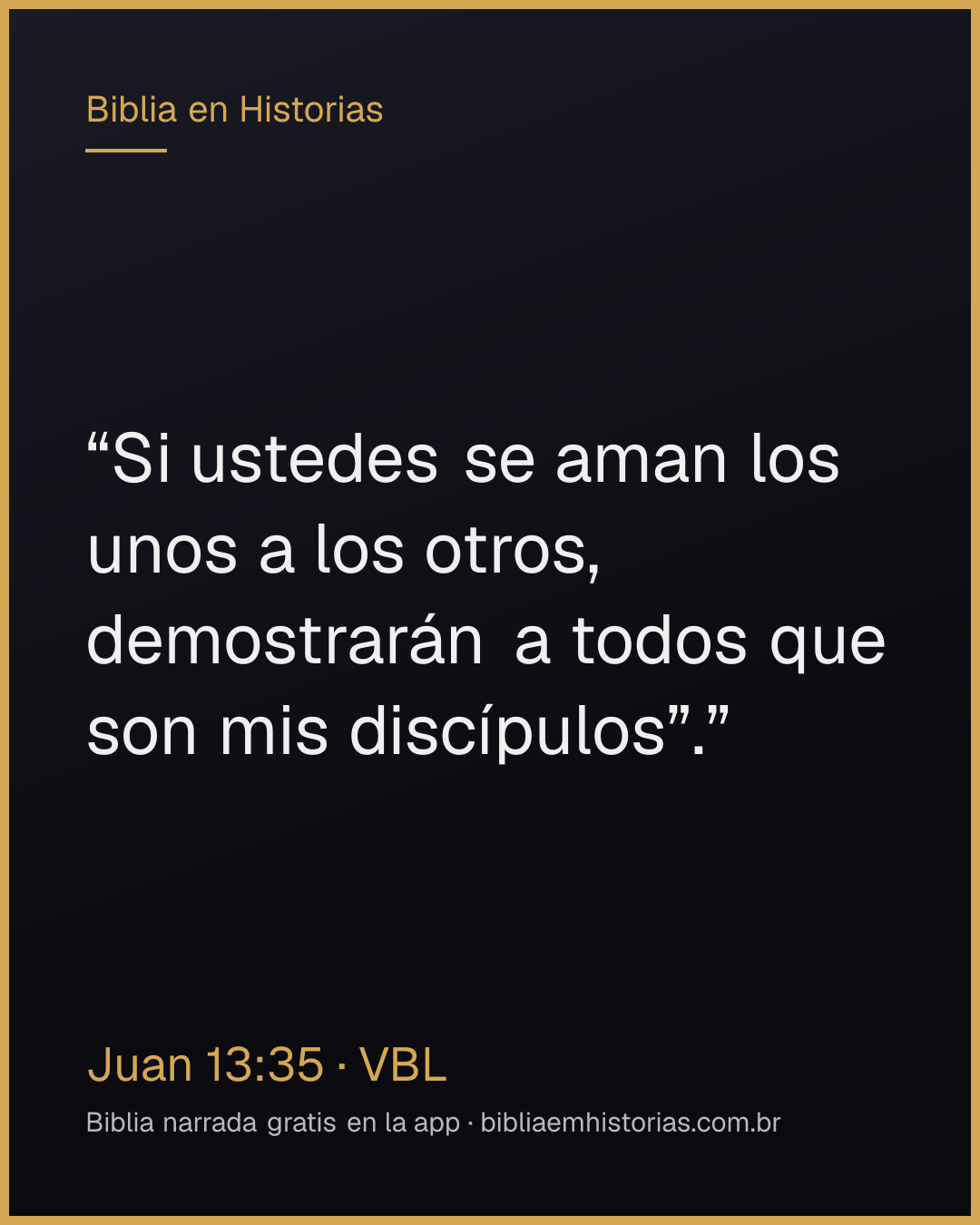 Imagen del versículo Juan 13:35 para compartir