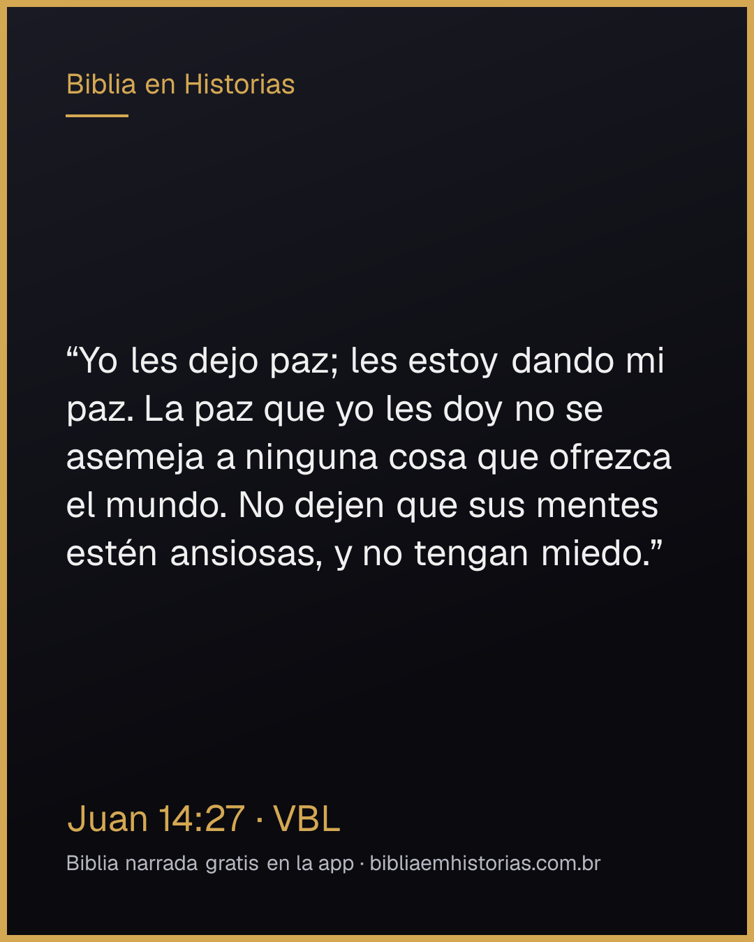 Imagen del versículo Juan 14:27 para compartir
