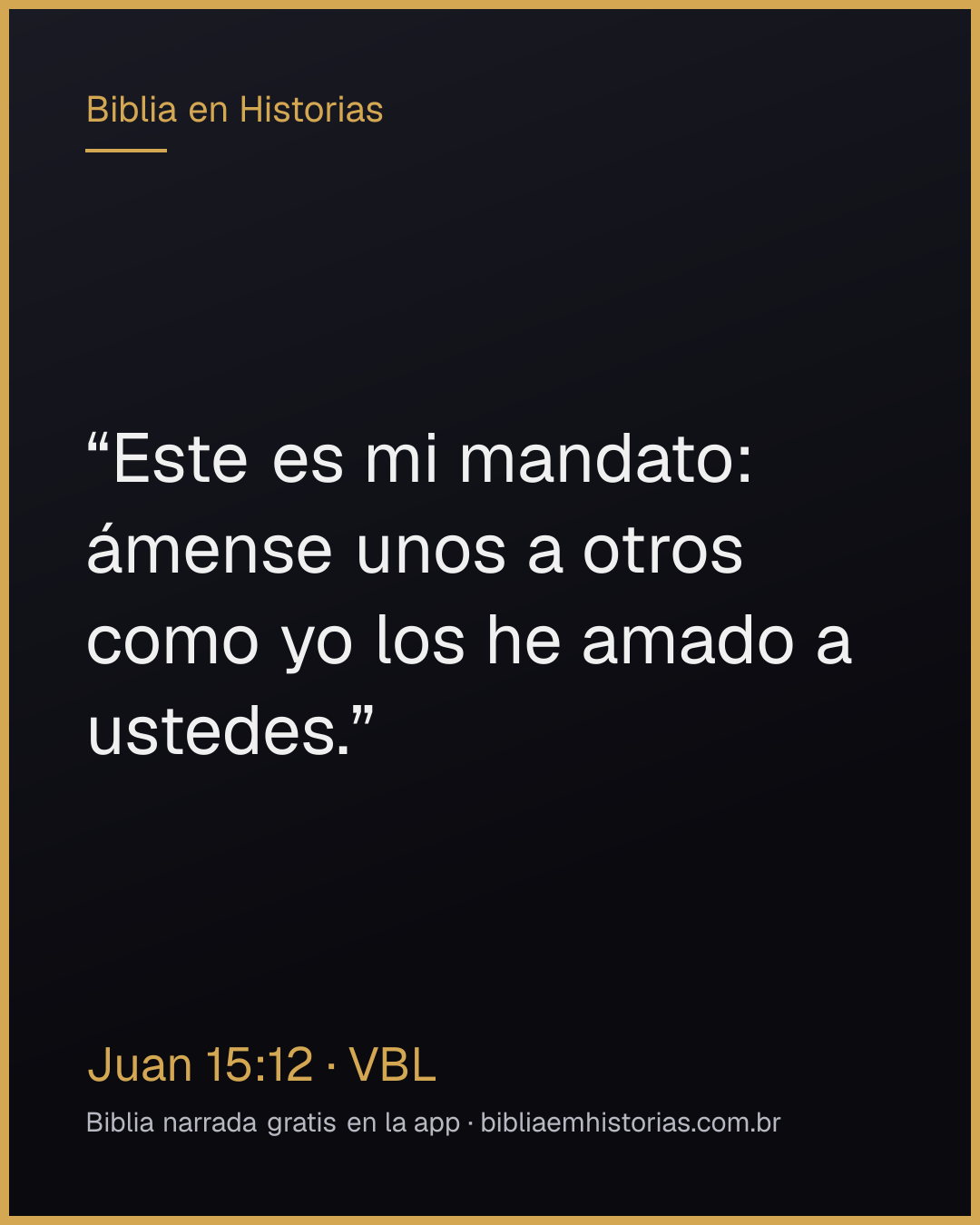 Imagen del versículo Juan 15:12 para compartir