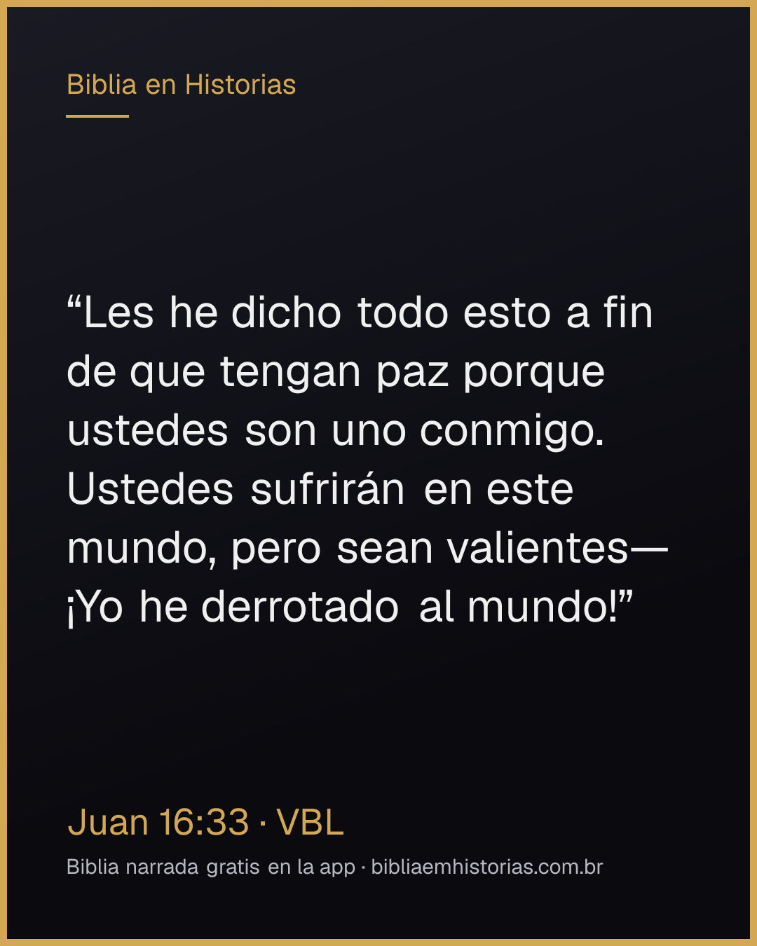 Imagen del versículo Juan 16:33 para compartir