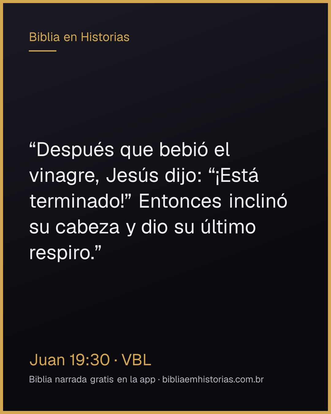Imagen del versículo Juan 19:30 para compartir