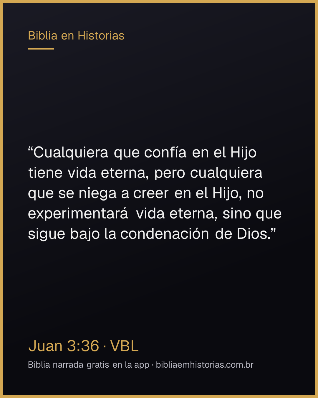 Imagen del versículo Juan 3:36 para compartir