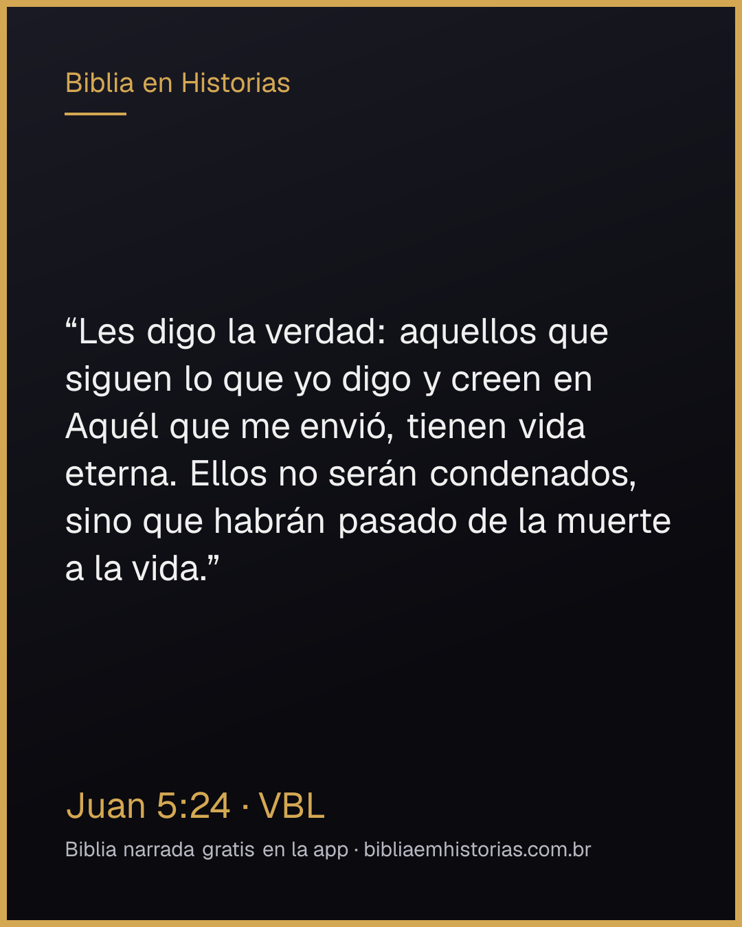 Imagen del versículo Juan 5:24 para compartir