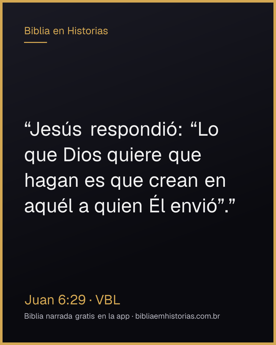 Imagen del versículo Juan 6:29 para compartir