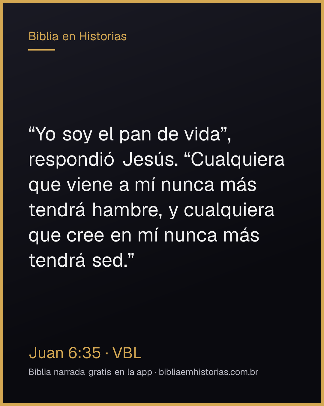 Imagen del versículo Juan 6:35 para compartir