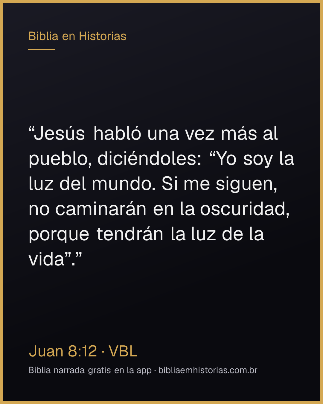 Imagen del versículo Juan 8:12 para compartir
