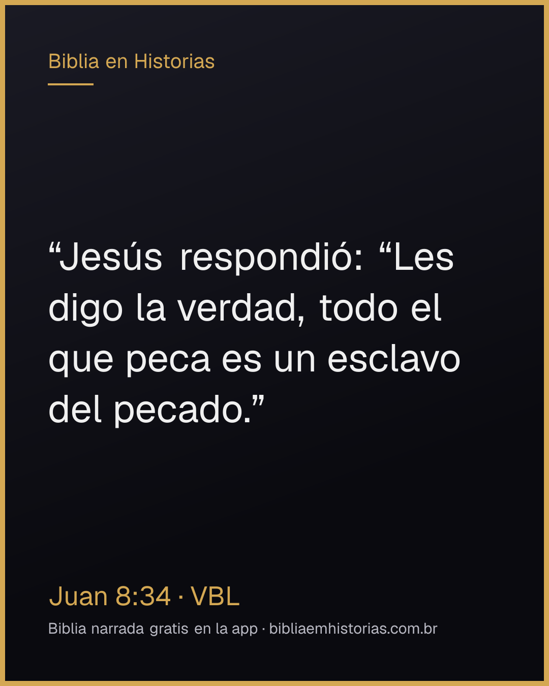 Imagen del versículo Juan 8:34 para compartir