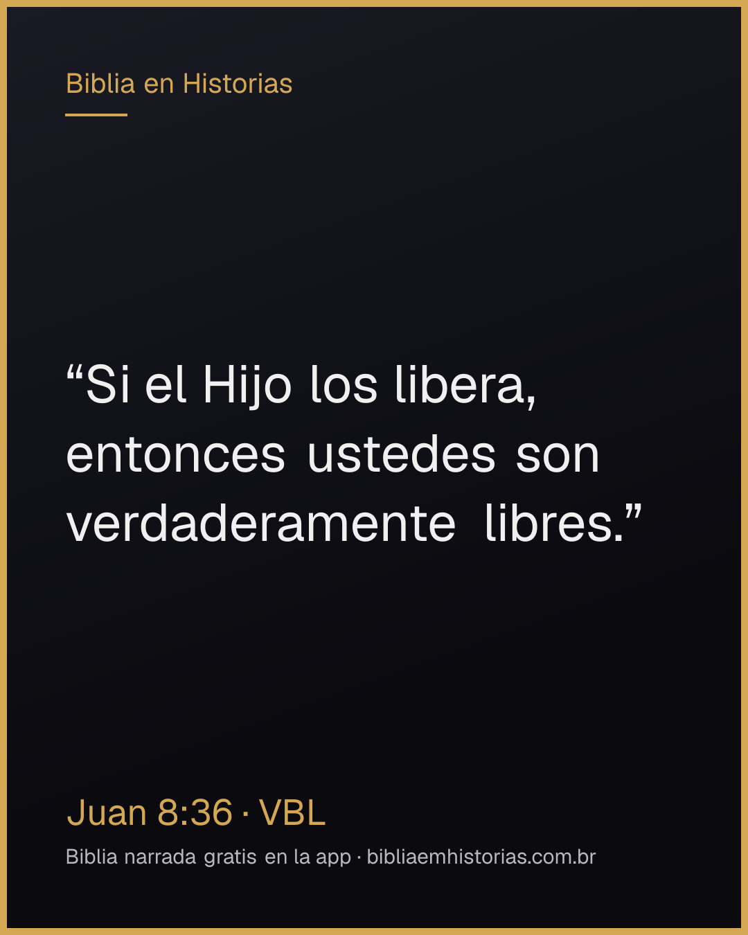 Imagen del versículo Juan 8:36 para compartir