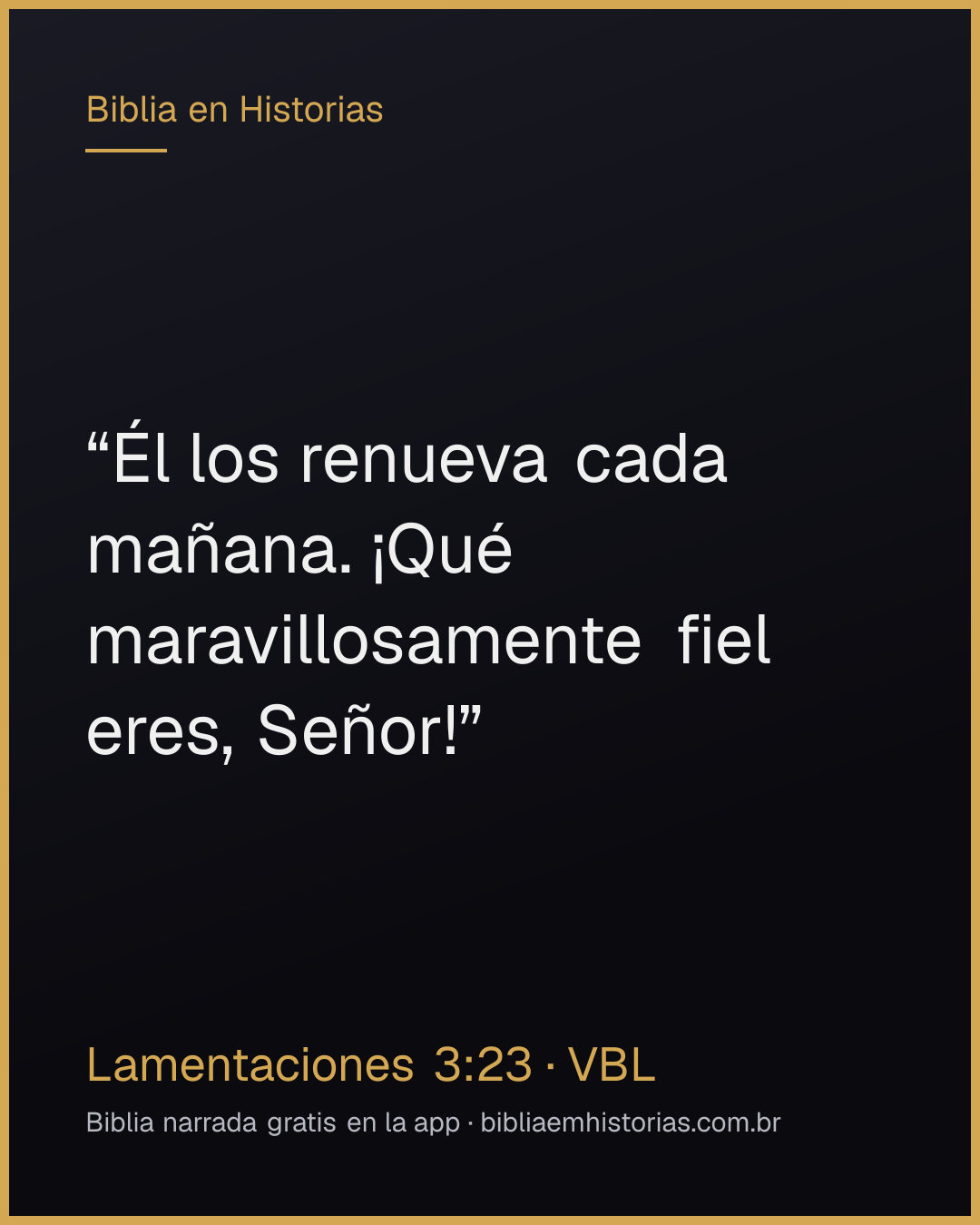 Imagen del versículo Lamentaciones 3:23 para compartir
