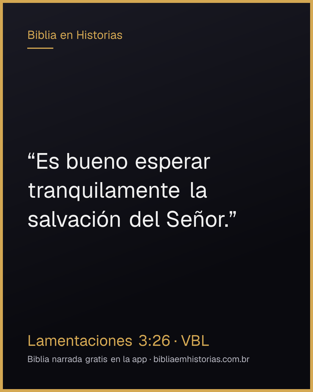 Imagen del versículo Lamentaciones 3:26 para compartir