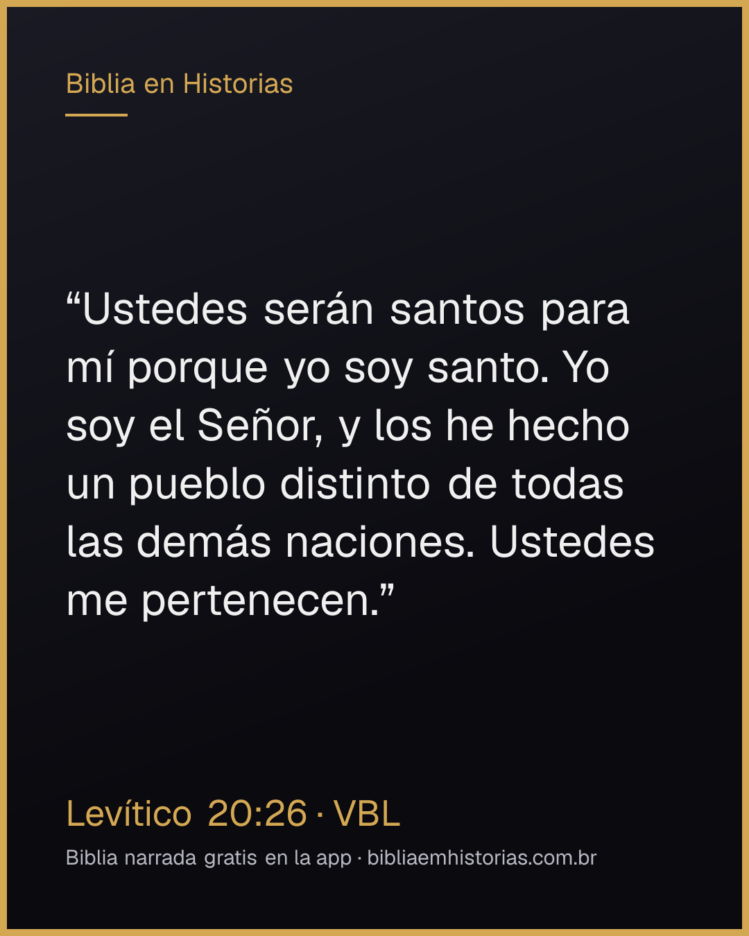 Imagen del versículo Levítico 20:26 para compartir