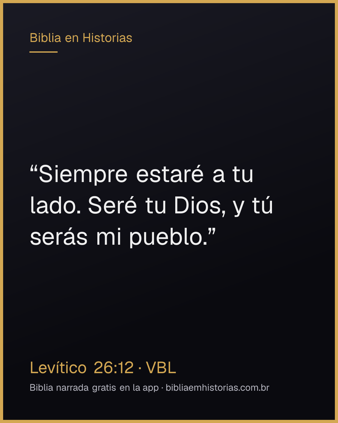 Imagen del versículo Levítico 26:12 para compartir