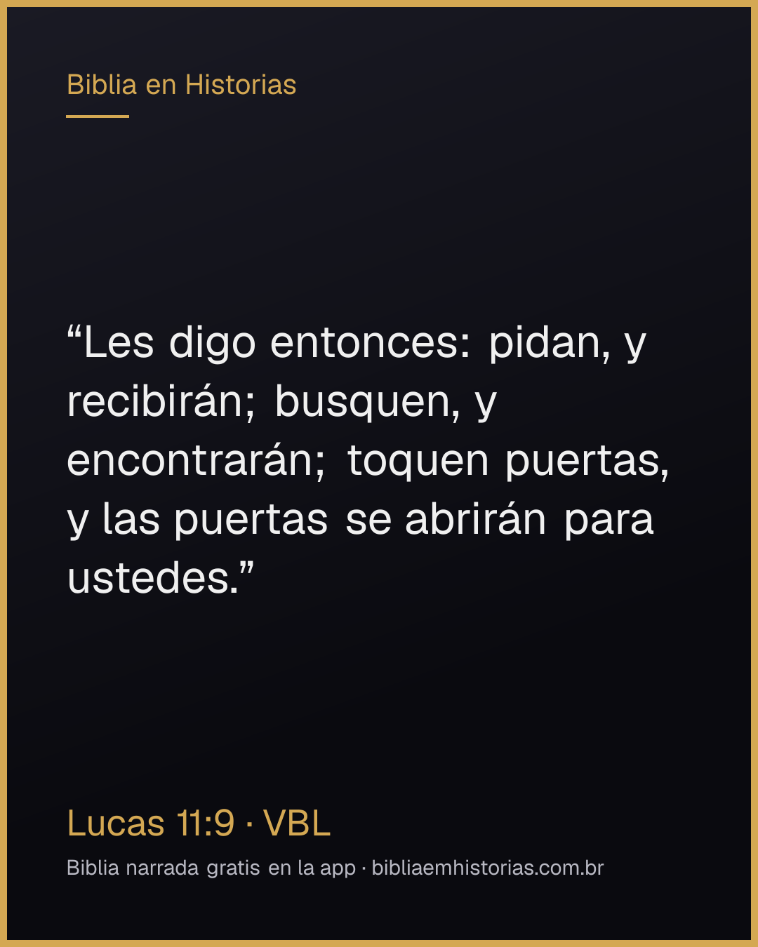 Imagen del versículo Lucas 11:9 para compartir
