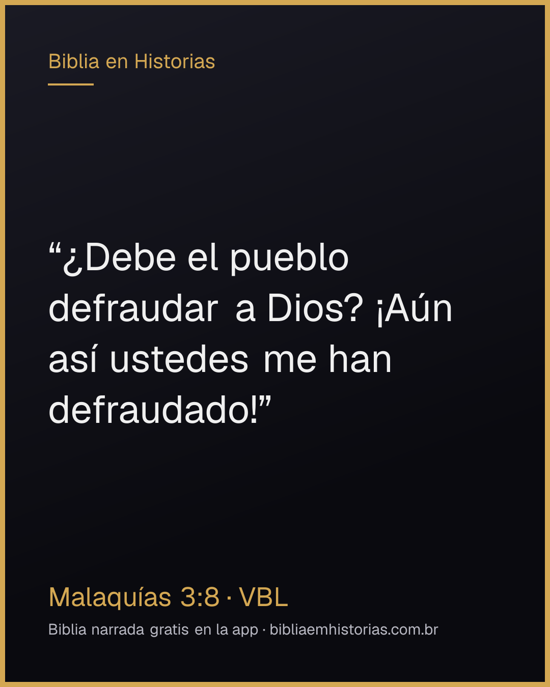 Imagen del versículo Malaquías 3:8 para compartir